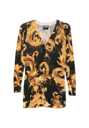 Versace Jeans Couture baroque-print cardigan - Black