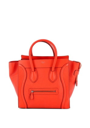 Celine Pre-Owned Luggage Bag Grainy Leather Mini tote bag - Orange