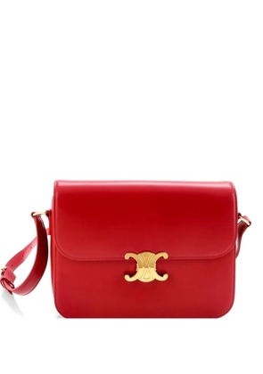 Celine Pre-Owned Triomphe Shoulder Bag Smooth Calfskin Medium crossbody bag - Red