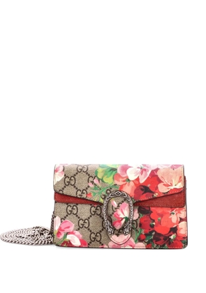 Gucci Pre-Owned Dionysus Bag Blooms Print GG Coated Canvas Super Mini crossbody bag - Brown