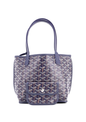 Goyard Pre-Owned Anjou Reversible Tote Coated Canvas Mini satchel - Blue
