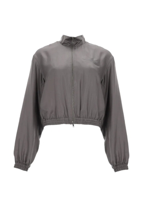 Alexander Wang zip silk jacket - Grey
