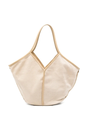 Hereu Calella panelled tote bag - Neutrals