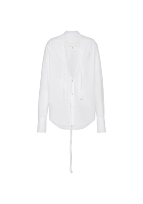 Maison Margiela V-neck cotton shirt - White