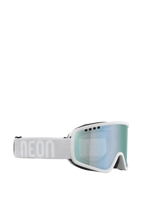 Neon rectangular-frame sunglasses - White