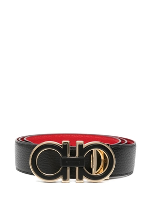Ferragamo logo-buckle leather belt - Black