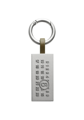 MM6 Maison Margiela Numeric tag keyring - Silver