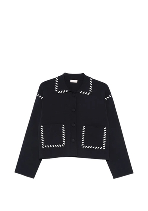 LIU JO contrast-trim jacket - Blue