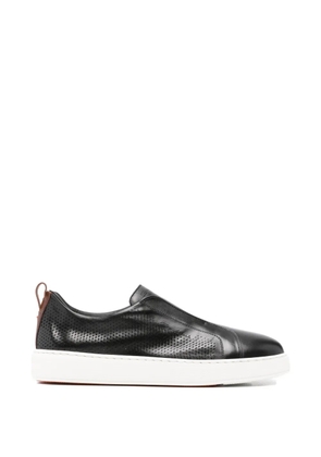 Santoni perforated sneakers - Black