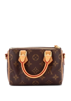 Louis Vuitton Pre-Owned Speedy Bandouliere NM Bag Monogram Canvas Nano crossbody bag - Brown