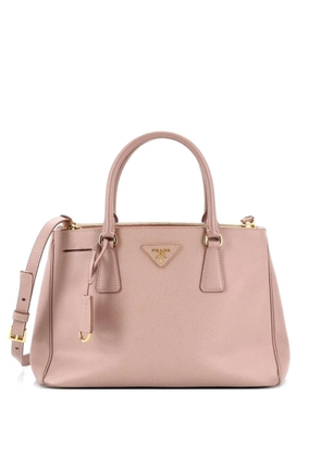 Prada Pre-Owned Double Zip Lux Saffiano Leather Small tote bag - Neutrals