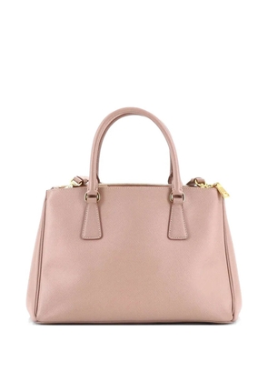 Prada Pre-Owned Double Zip Lux Saffiano Leather Small tote bag - Neutrals