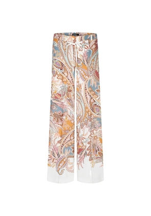 Cambio Adrienne paisley trousers - White