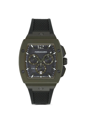 Ferragamo F-80 Tonneau Chronograph 41mm watch - Black