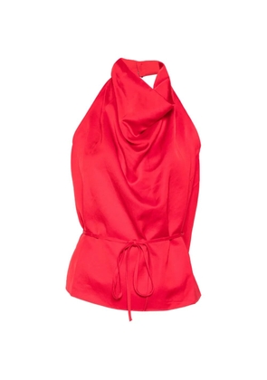 Marques'Almeida halterneck backless top - Red