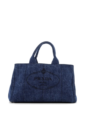 Prada Pre-Owned Canapa Denim Large tote bag - Blue