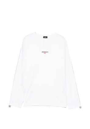 We11done logo-embroidered T-shirt - White