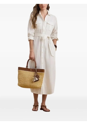 Lauren Ralph Lauren belted shirt dress - White