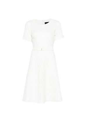MARCCAIN belted A-line mini dress - White