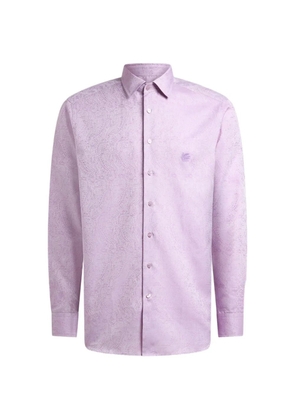 ETRO jacquard paisley embroidery shirt - Purple