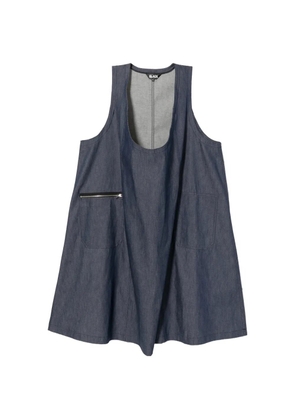 Black Comme Des Garçons scoop-neck sleeveless dress - Blue