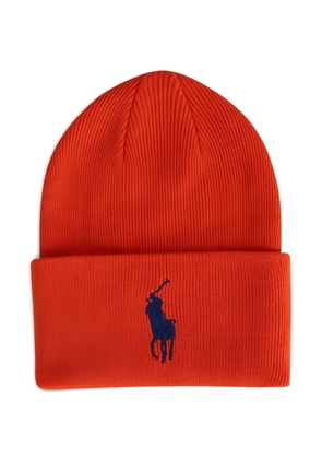 Polo Ralph Lauren Big Pony cuff beanie hat - Orange