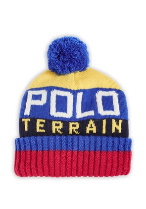 Polo Ralph Lauren Terrain striped pom-pom beanie hat - Yellow