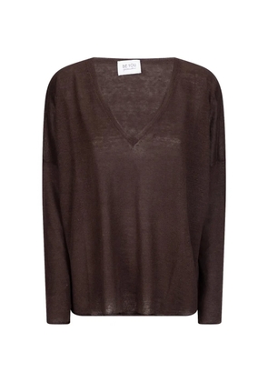 be you V-neck top - Brown