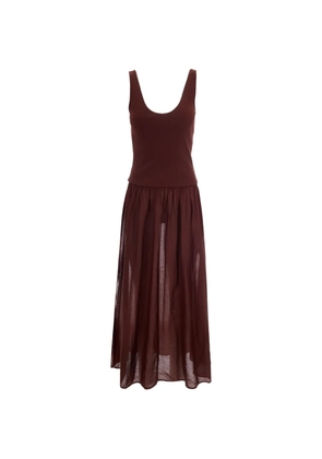 Sessùn ruffled dress - Brown