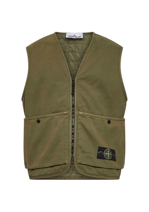 Stone Island V-neck gilet - Green