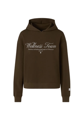 CONTE OF FLORENCE cotton hoodie - Brown