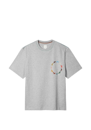 Paul Smith embroidery-detail T-shirt - Grey