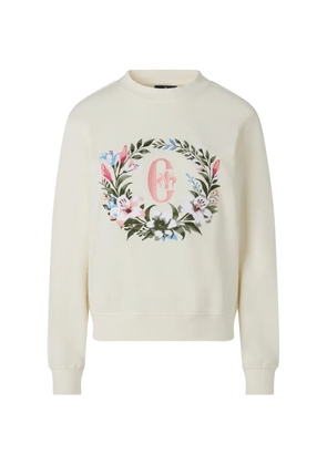 CONTE OF FLORENCE floral-motif sweatshirt - Neutrals