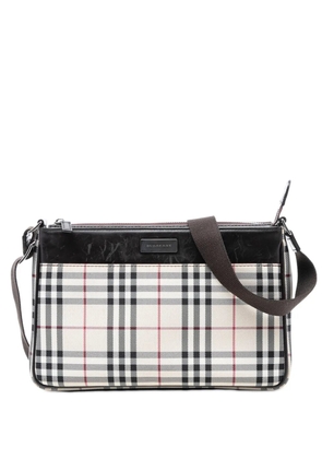 Burberry Pre-Owned 2000-2017 House Check Canvas crossbody bag - Brown