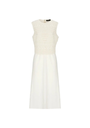 Fabiana Filippi knitted-layer dress - White