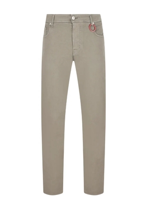 Sartoria Tramarossa metal-charm straight-leg jeans - Green