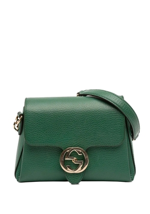 Gucci Pre-Owned 2016-2026 Small Dollar Calfskin Interlocking G crossbody bag - Green