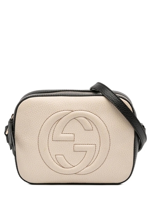 Gucci Pre-Owned 2016-2026 Small Bicolor Leather Soho Disco crossbody bag - White