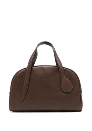 Liffner mini bowling smooth leather tote bag - Brown