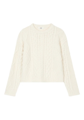 TOMBOY cable-knit sweater - Neutrals