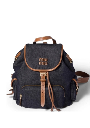 Miu Miu denim backpack - Blue