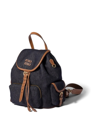 Miu Miu denim backpack - Blue