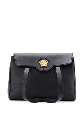 Versace Pre-Owned La Medusa Flap Leather Medium tote bag - Black