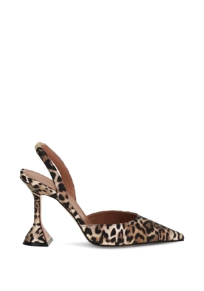 Amina Muaddi Holli heeled sandals - Neutrals