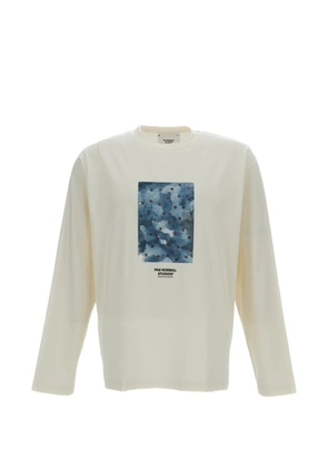 Pas Normal Studios long-sleeve printed T-shirt - Neutrals