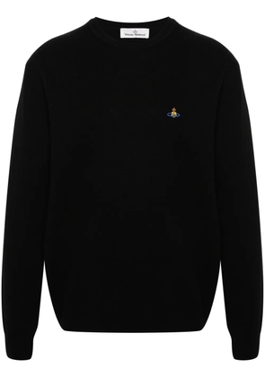 Vivienne Westwood Orb-embroidery knit jumper - Black