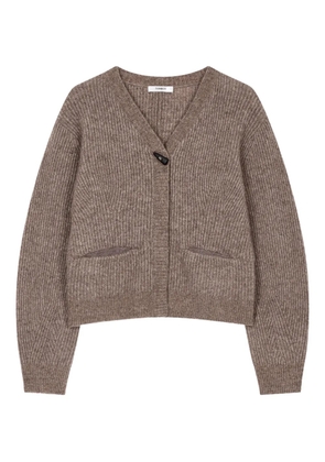 TOMBOY toggle V-neck cardigan - Brown
