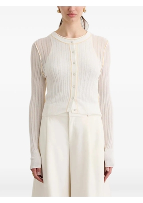Toccin Crosby cropped cardigan - White