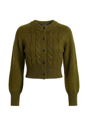 Toccin Rita cable-knit wool cardigan - Green