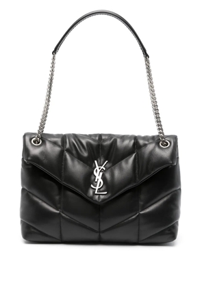 Saint Laurent medium Loulou leather shoulder bag - Black